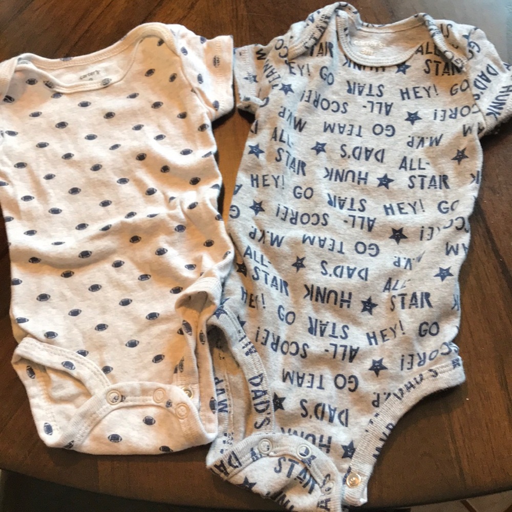 ‼️Final price‼️3 month boy onesies. Sports theme